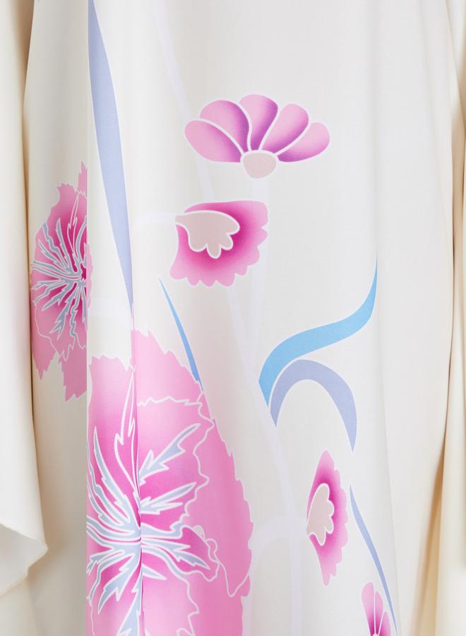 ستايلي قفطان بطبعة أزهار للنساء - Image 2